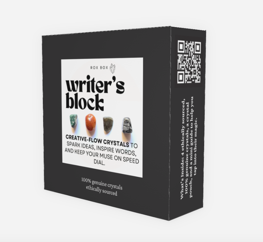 Writer’s block - crystals for creative flow - fun cheeky gift