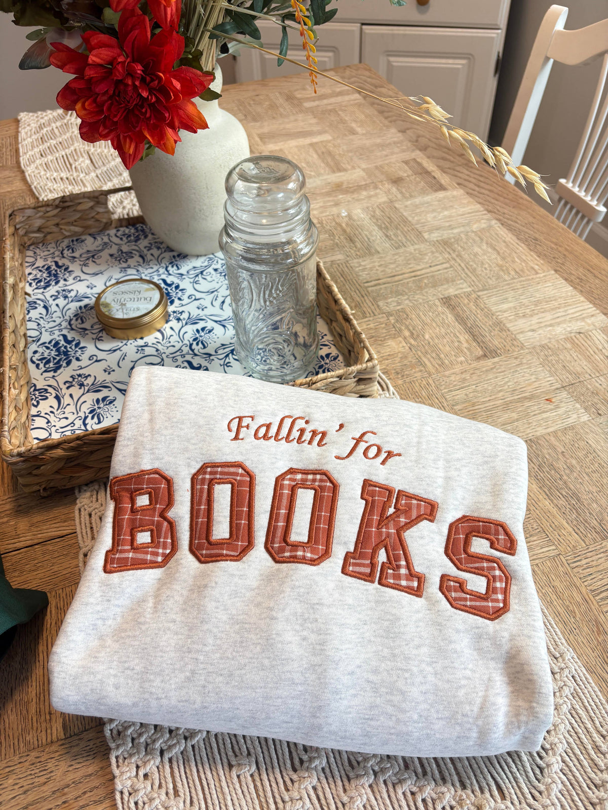 Fallin for Books Crewneck Sweatshirt