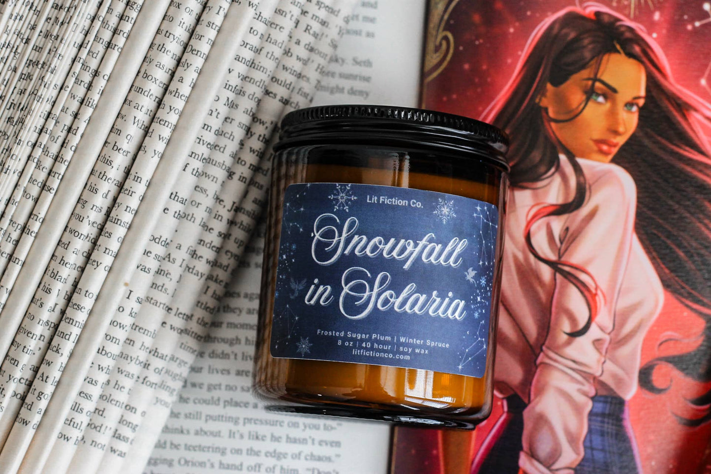 Christmas in Solaria Soy Candle | Licensed Zodiac Academy Christmas Candle