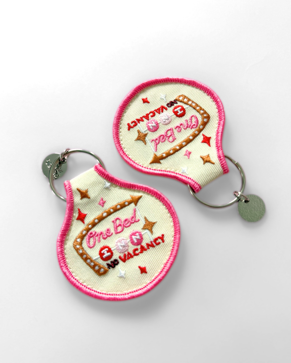 One Bed Inn | Bookish Embroidered Keychain