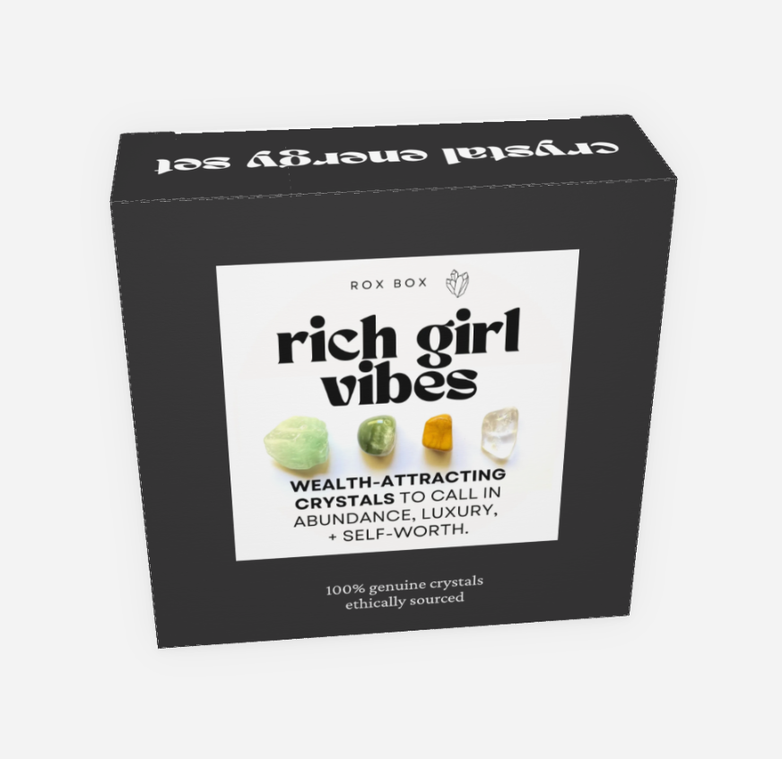 Rich girl vibes - crystal gift for attracting wealth - cheeky gift funny gift