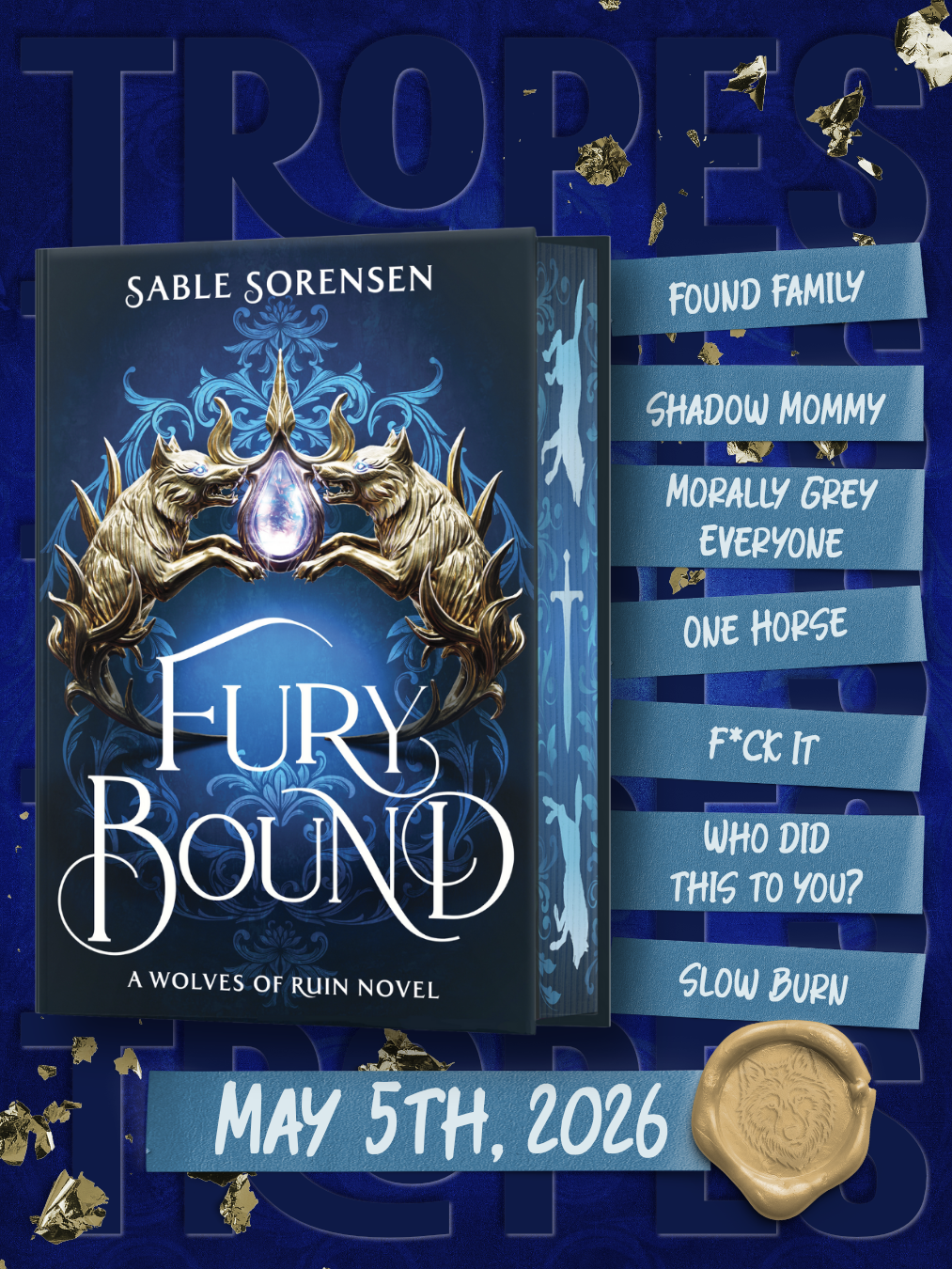 Fury Bound by Sable Sorensen (Deluxe Edition)(The Wolves of Ruin Book #2)