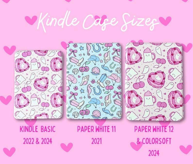 Ghost Cake Magnetic Removable Kindle Case- Halloween