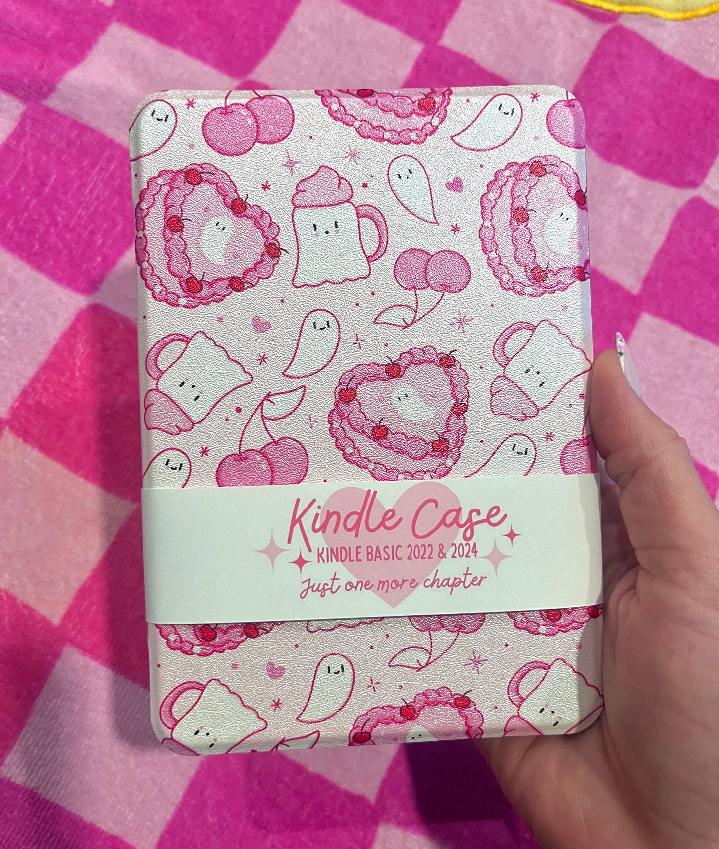 Ghost Cake Kindle Case with clear back 
