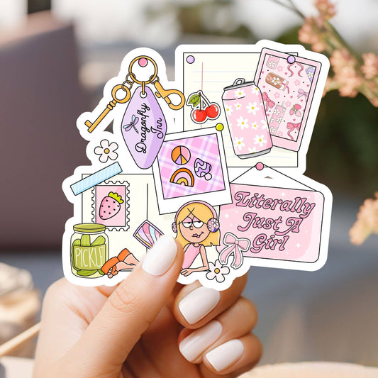 Lizzie is Just a Girl Sticker