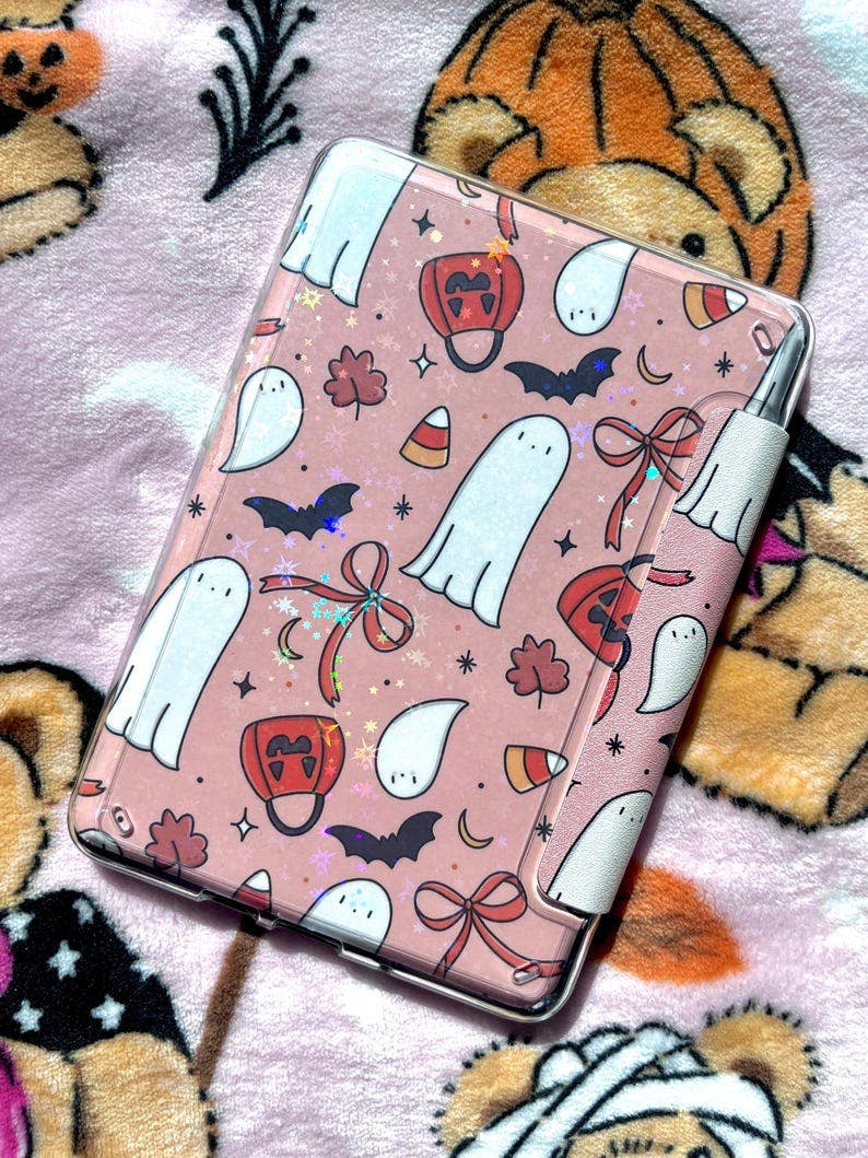 Halloween Ghost Kindle Case – Paperwhite & Basic, Hand Drawn
