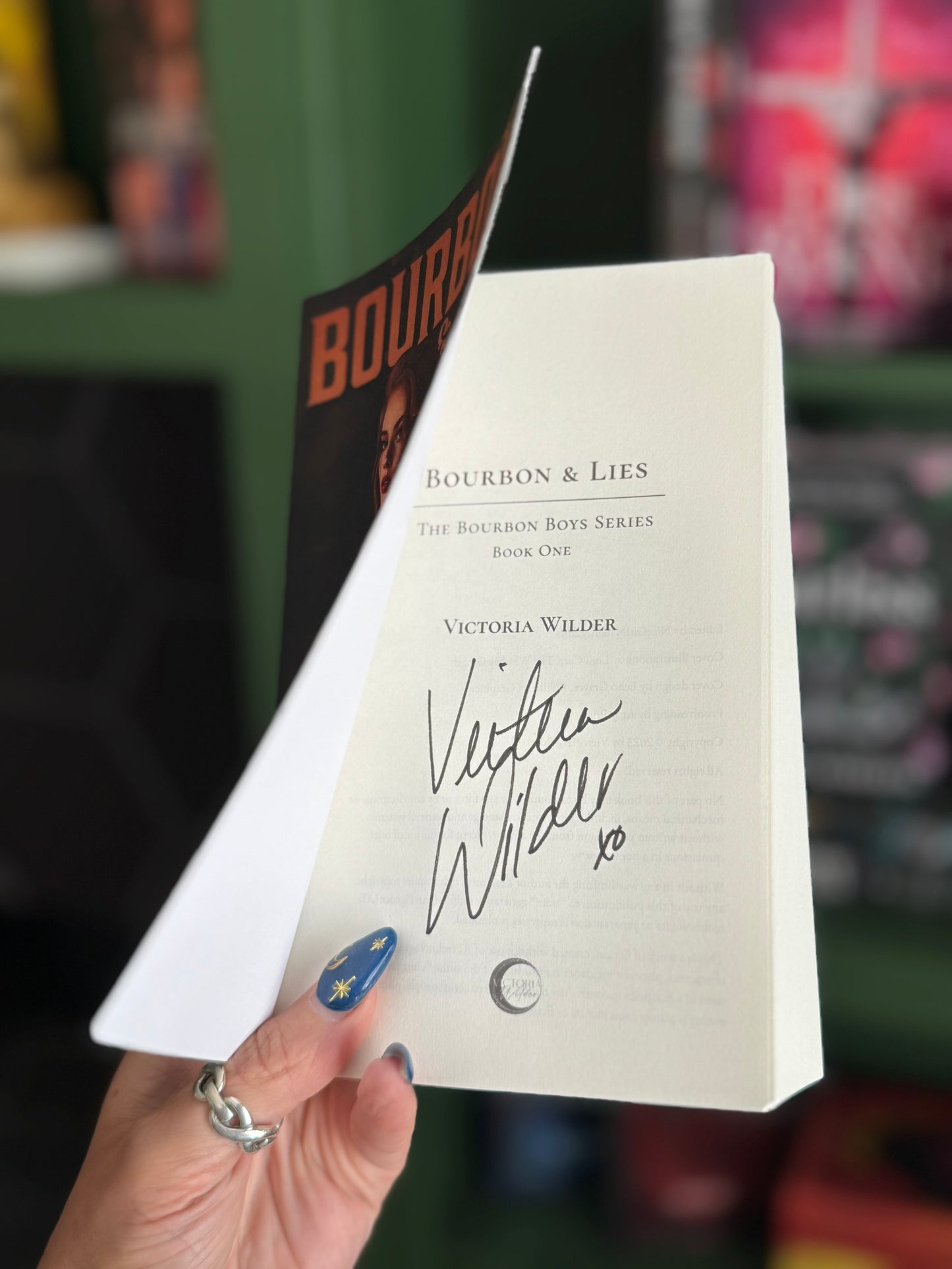 [Hand-Signed] Bourbon & Lies by Victoria Wilder