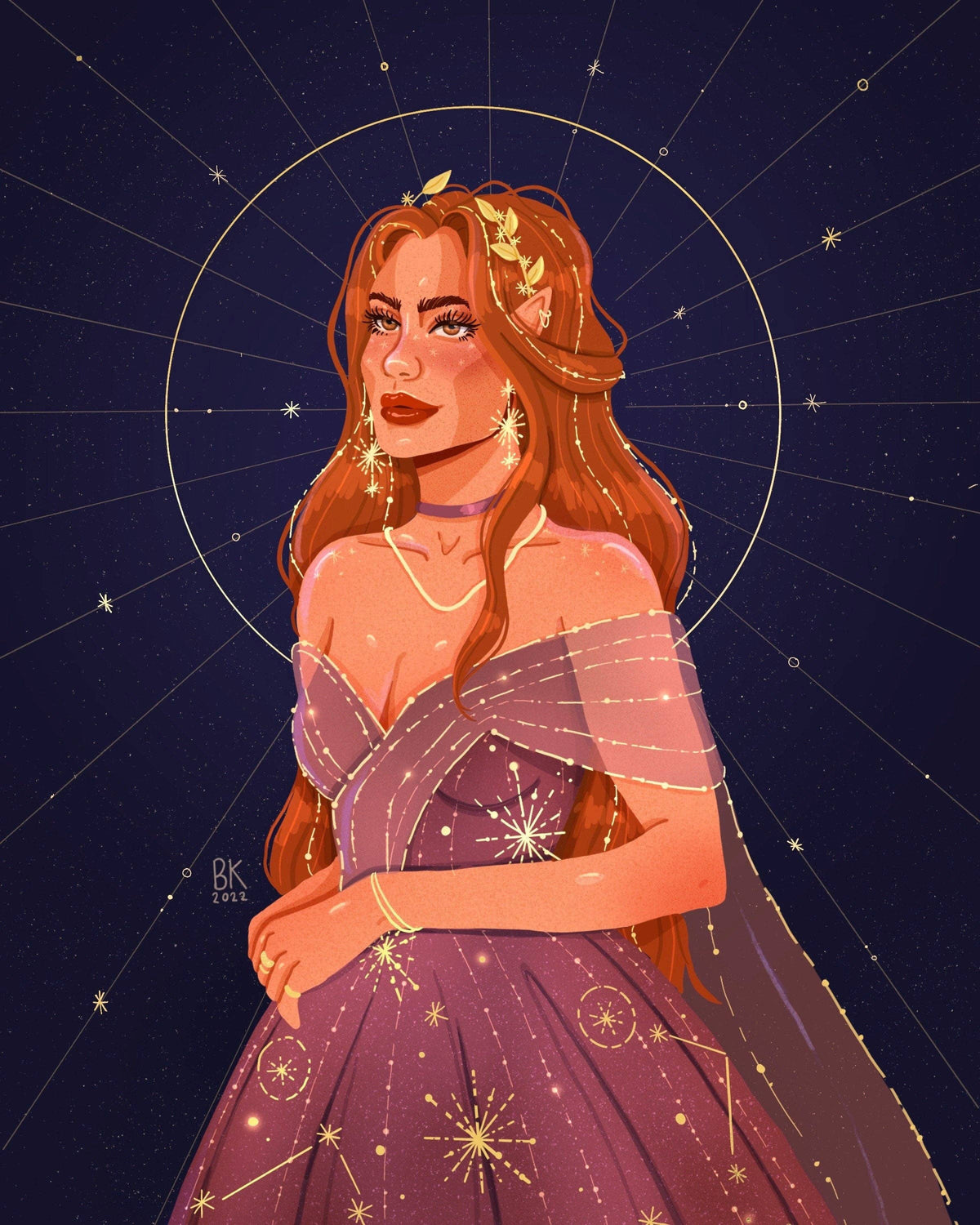 The Seer *Gold Foil Print*