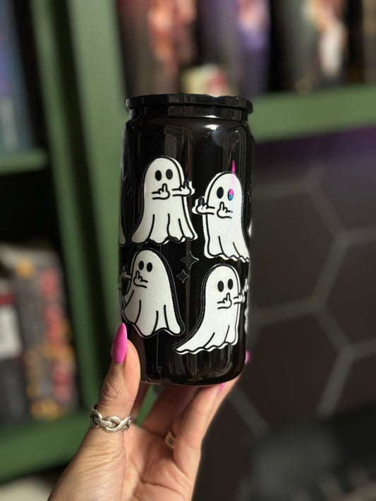Ghost middle finger cup