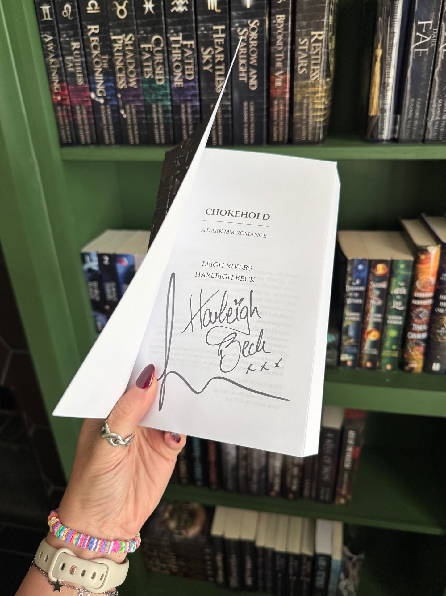 Chokehold by Harleigh Beck & Leigh Rivers (signed by both authors)