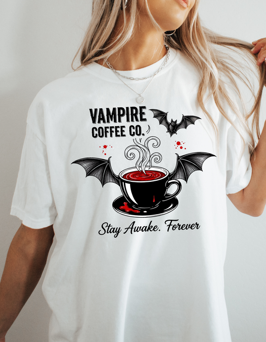 Vampire Coffee Co heavyweight t-shirt