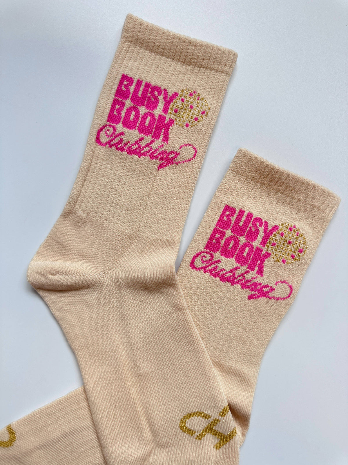 Busy Book Clubbing Cute Reading Disco Ball Socks