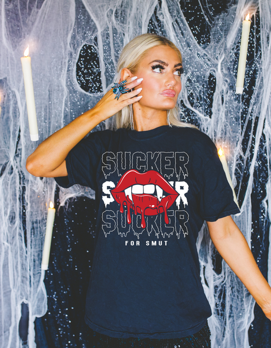 Sucker for smut heavyweight t-shirt