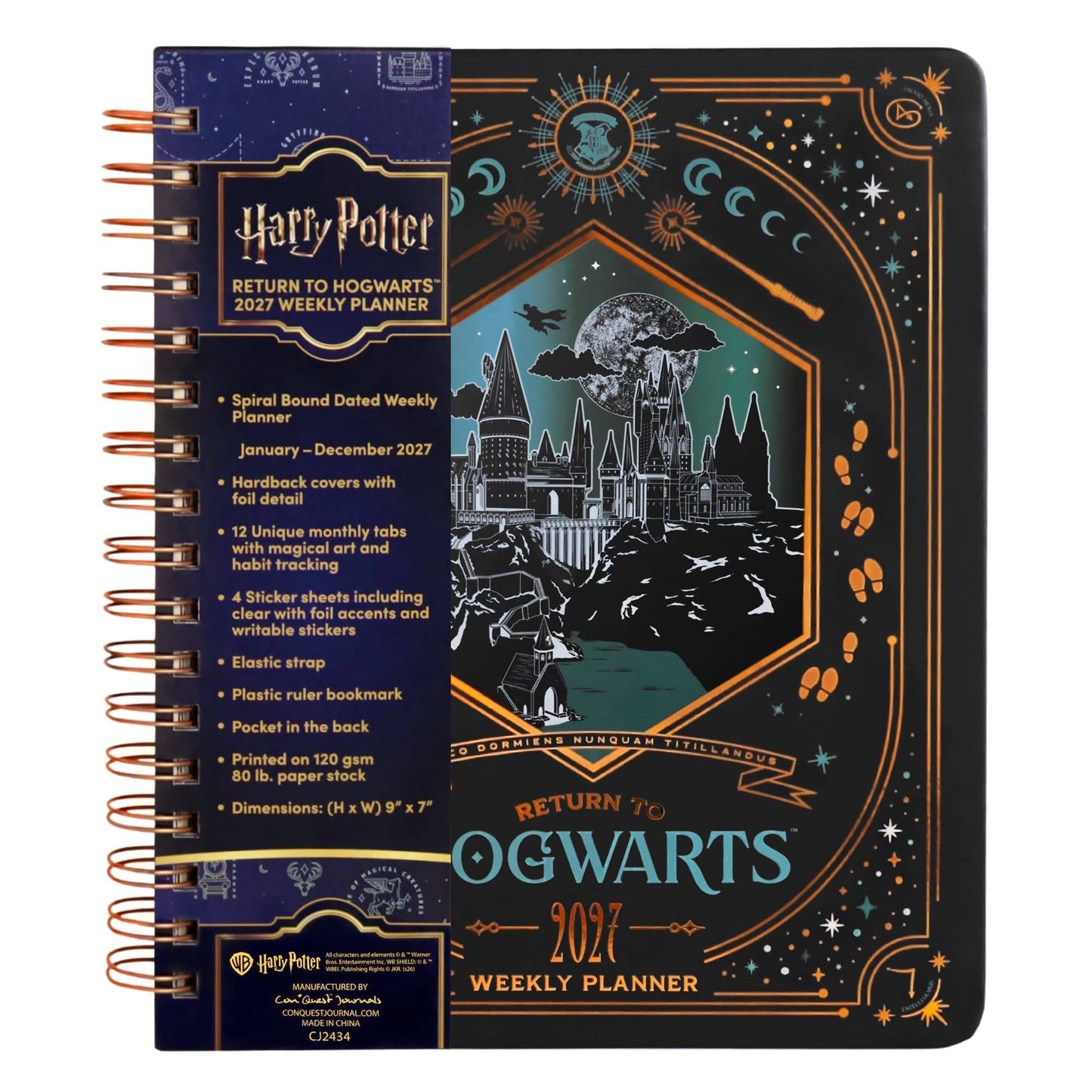 Harry Potter Return to Hogwarts 2027 Weekly Planner, Personal Organizer