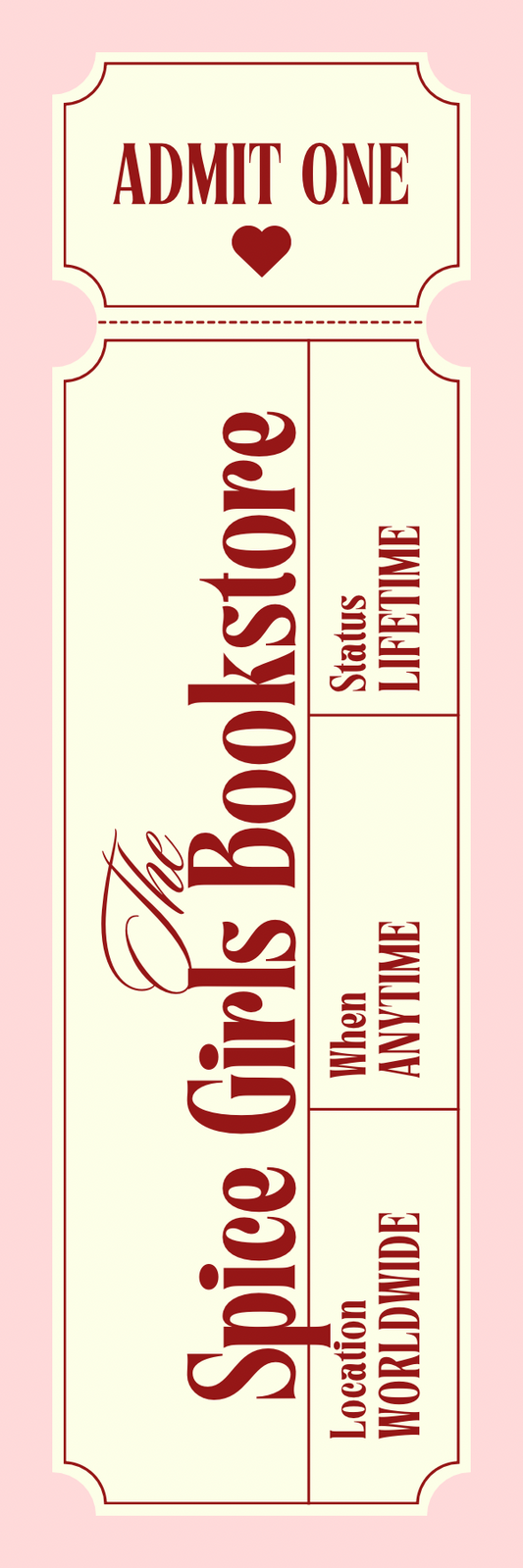 The Spice Girls Bookstore Bookmark