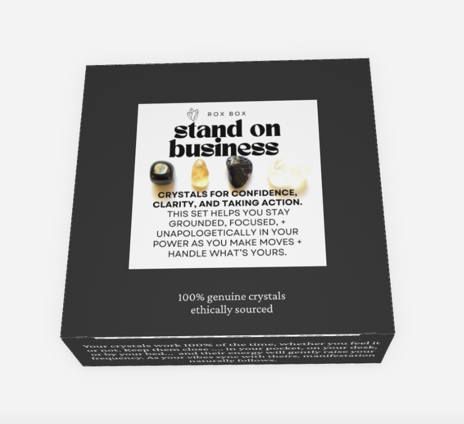 Stand on business - crystal gift for confidence - cheeky gift funny gift