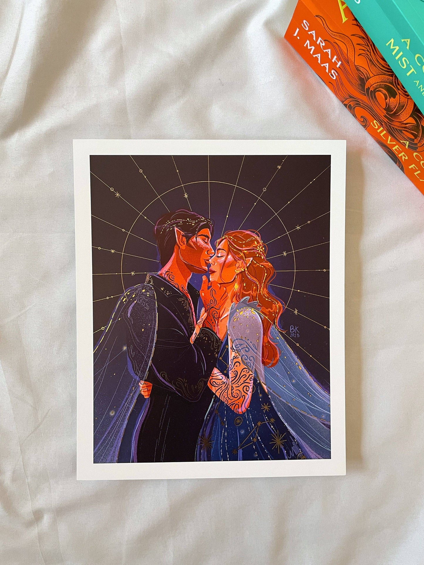Feyre & Rhys *Gold Foil Print*