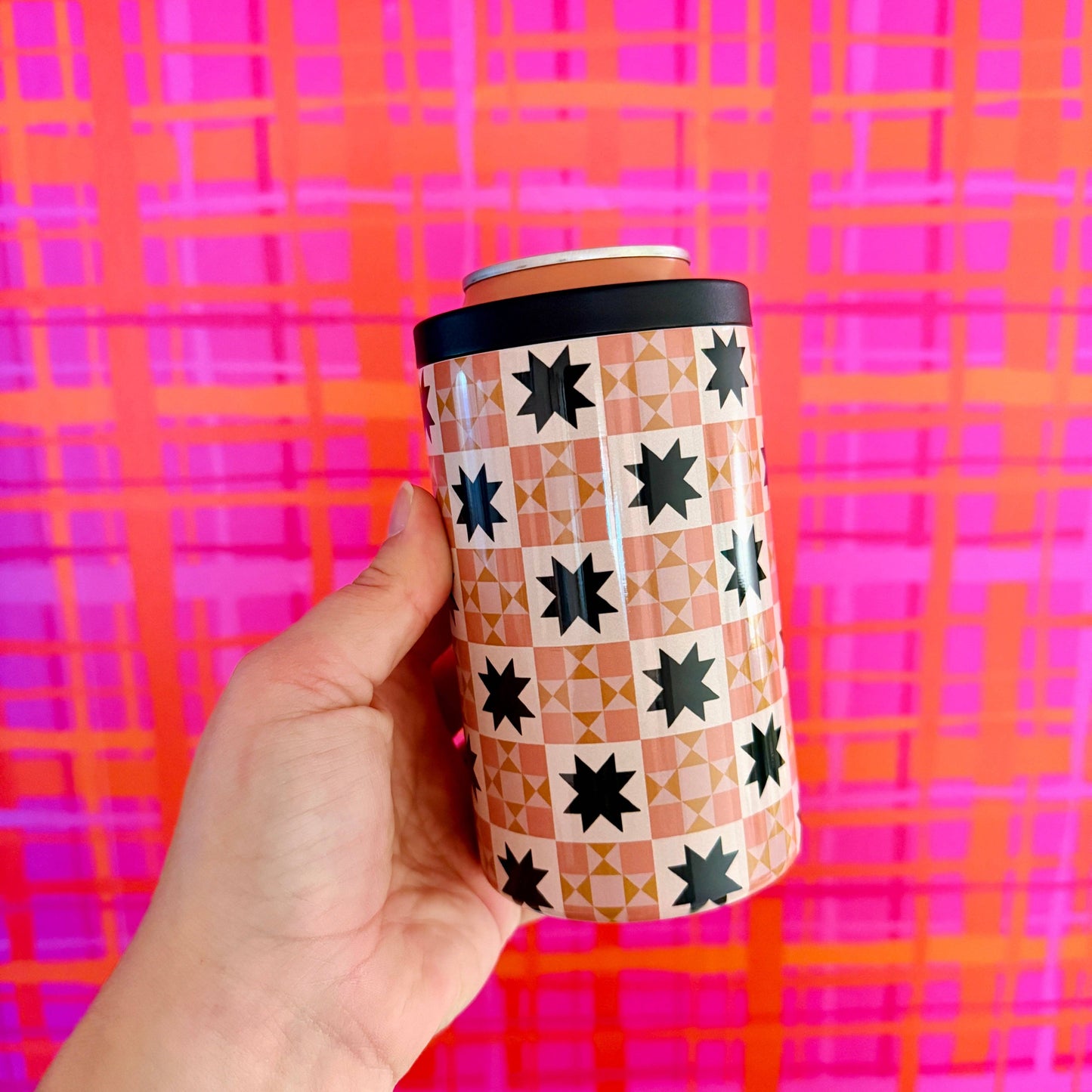 12 oz Can Cooler, Quilt Pattern
