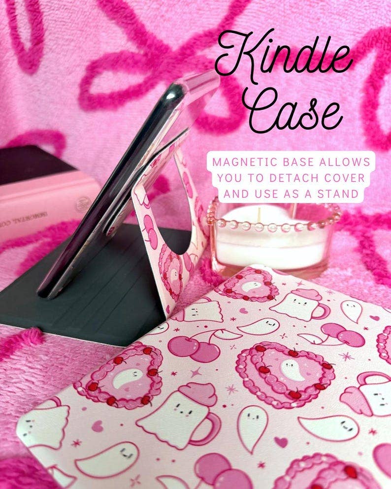 Ghost Cake Magnetic Removable Kindle Case- Halloween