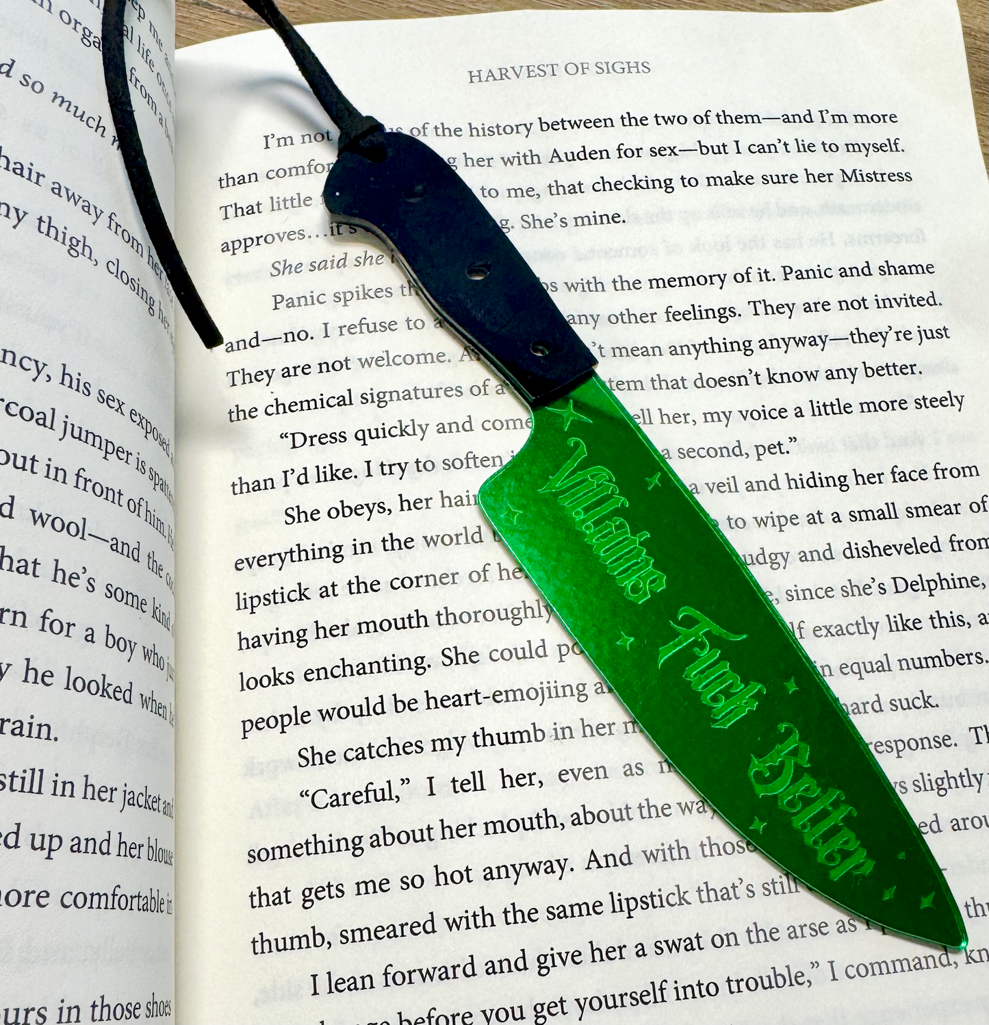 Villains Fuck Better - Mirrored Knife Bookmark: Red