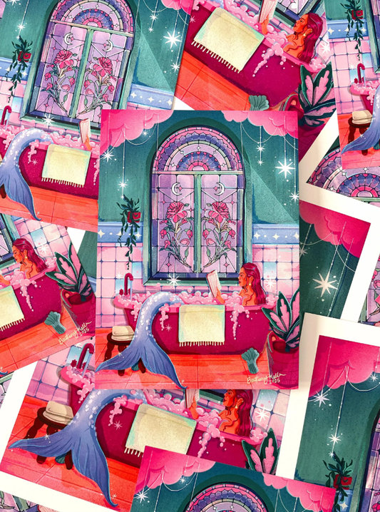 Mermaid's Bath Print