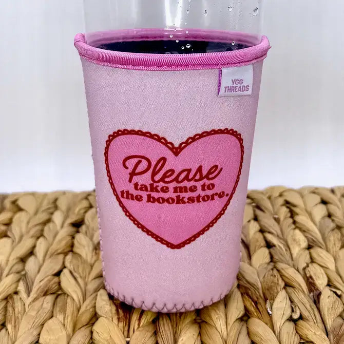 Please Take Me To The Bookstore Coffee Drink Sleeve
