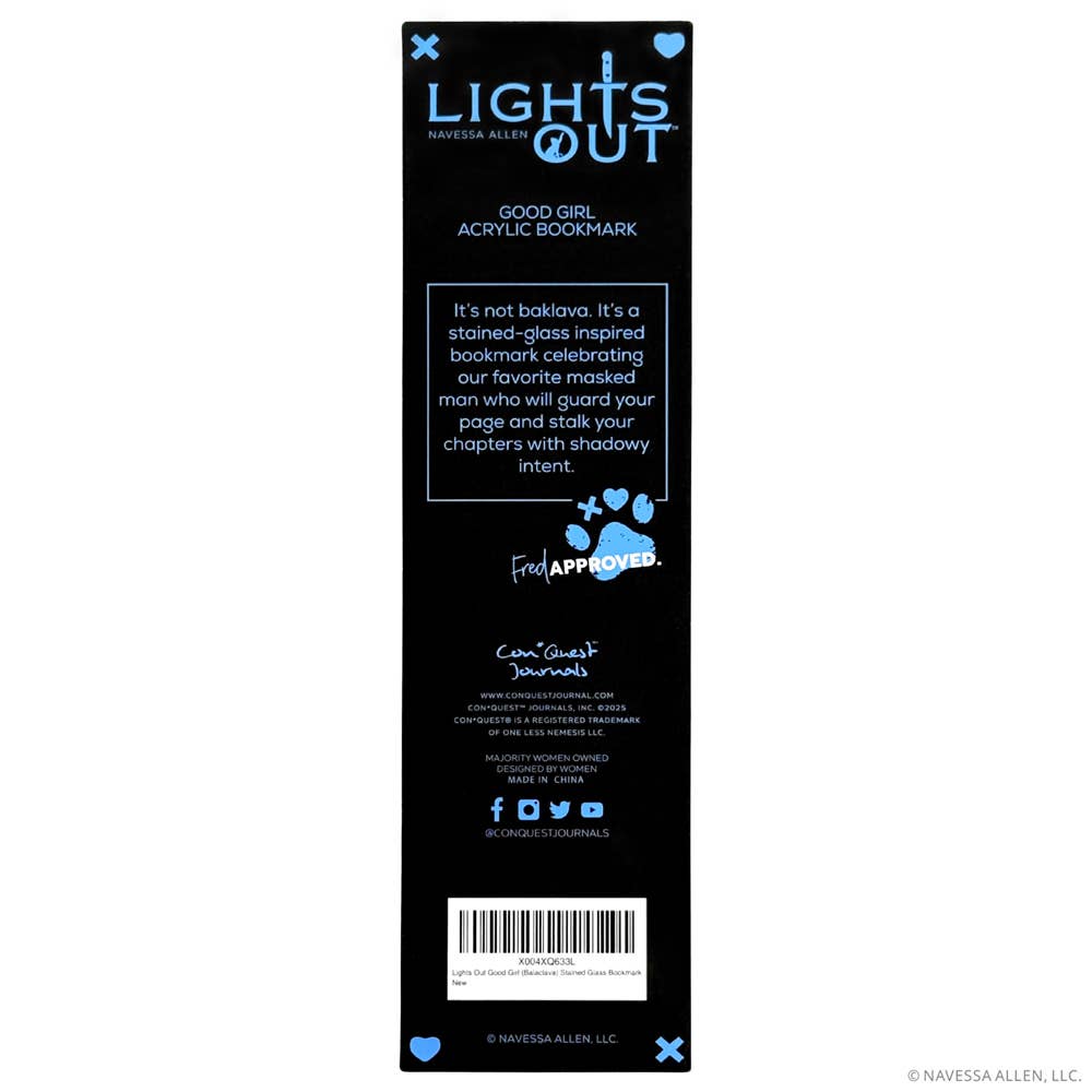 Lights Out: Good Girl Transparent Acrylic Bookmark