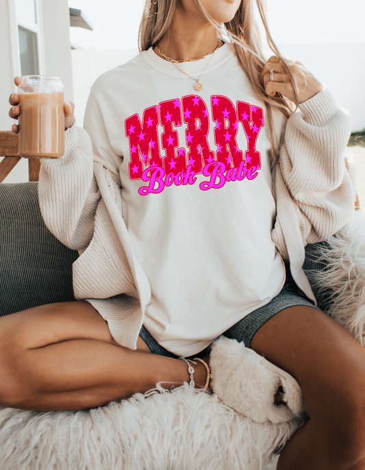 Merry Book Babe t-shirt