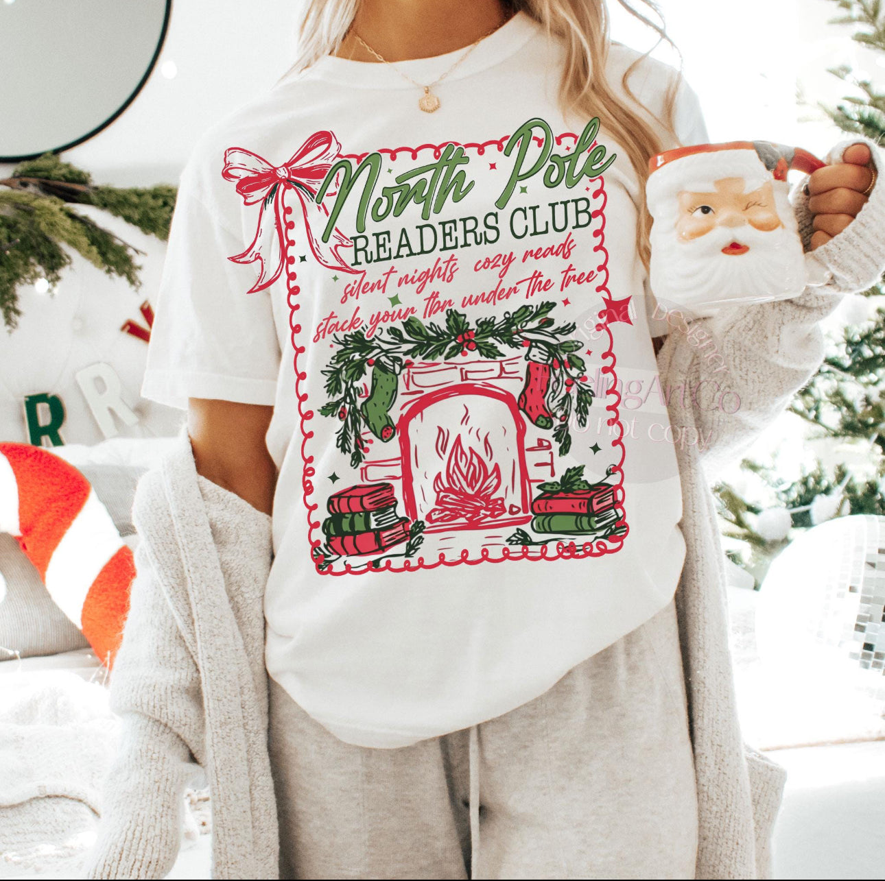 North Pole Reader t-shirt