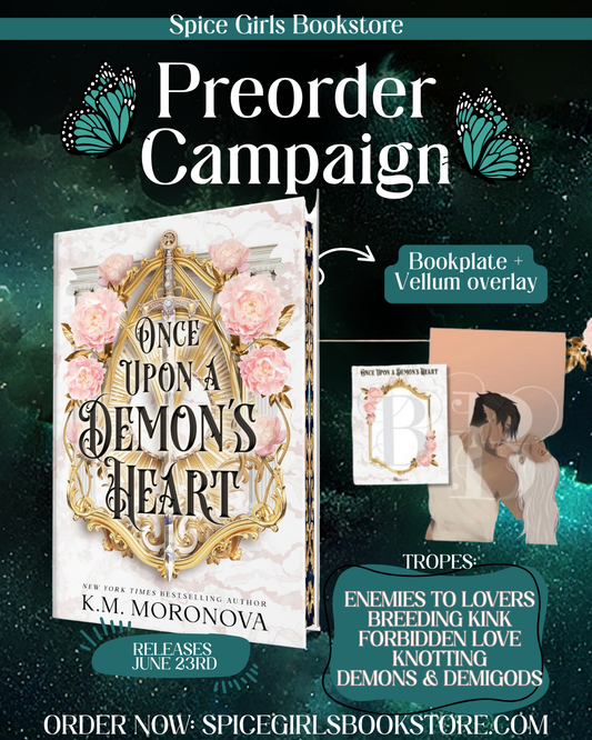 [Pre-Order][Signed bookplate + overlay]Once Upon a Demon’s Heart by K M Moronova