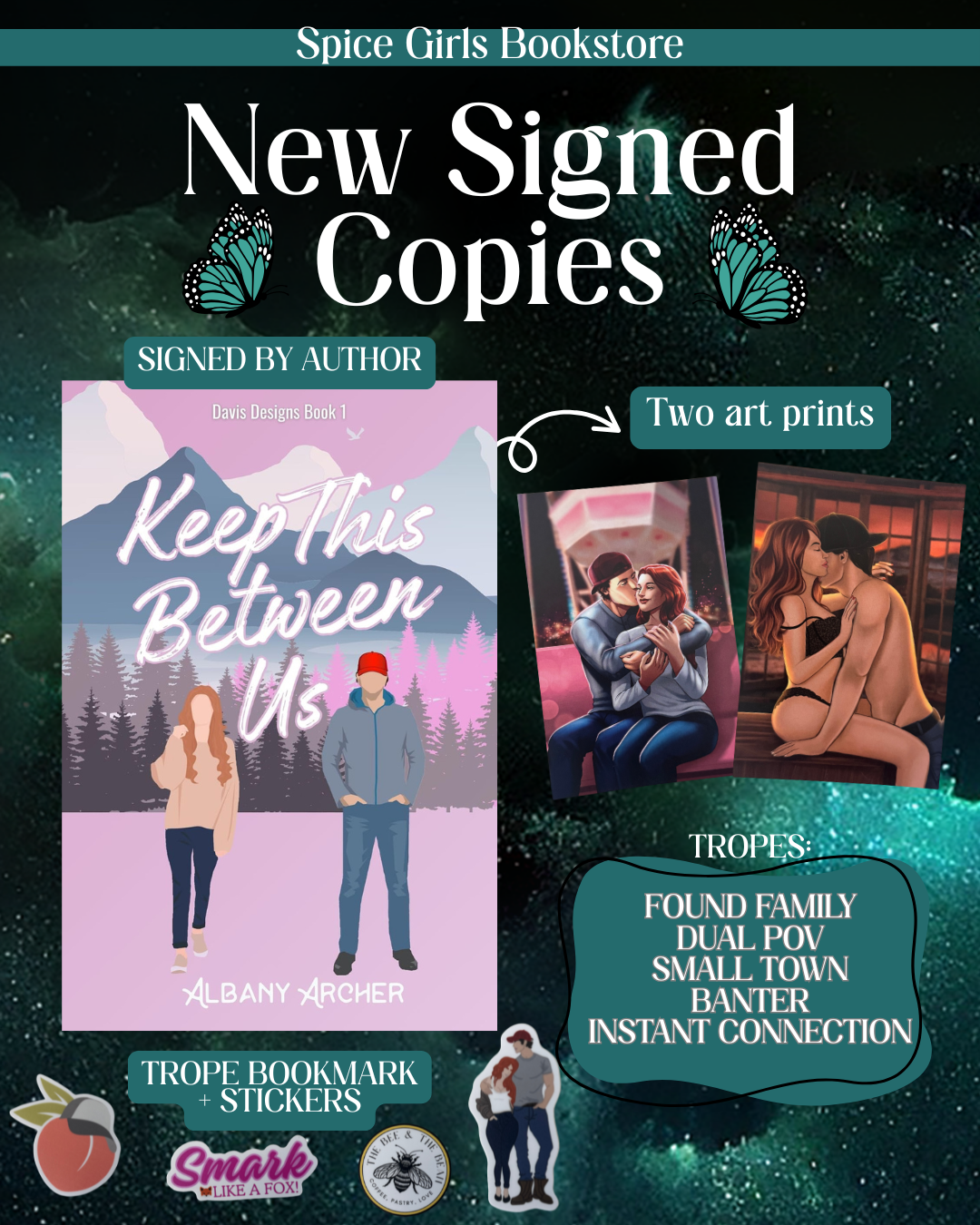 [Hand-Signed+Swag] Keep This Between Us by Albany Archer (Davis Designs Book 1)