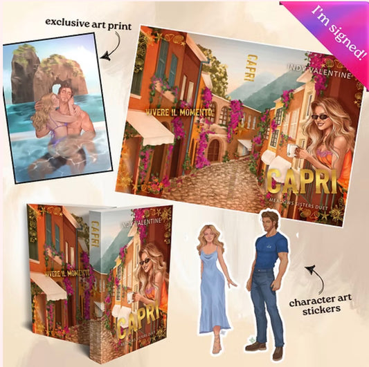 [Special Edition][Hand Signed+Art & Swag] Capri by Indy Valentine (Meadows Sister Duet Book 1)