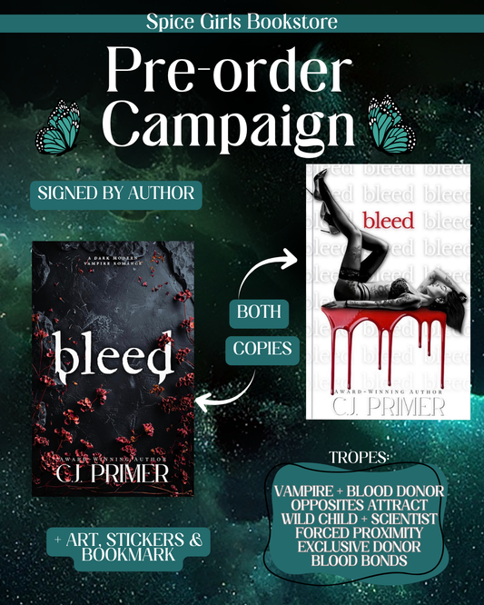[Pre-Order] [Hand-Signed] Bleed by C J Primer