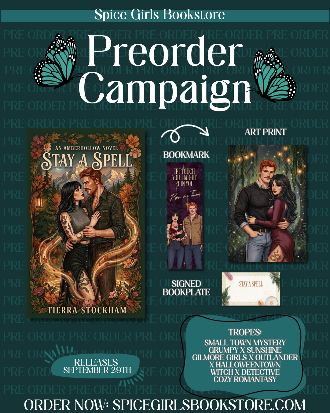 [Pre-Order + Incentives] Stay For A Spell by Tierra Stockham