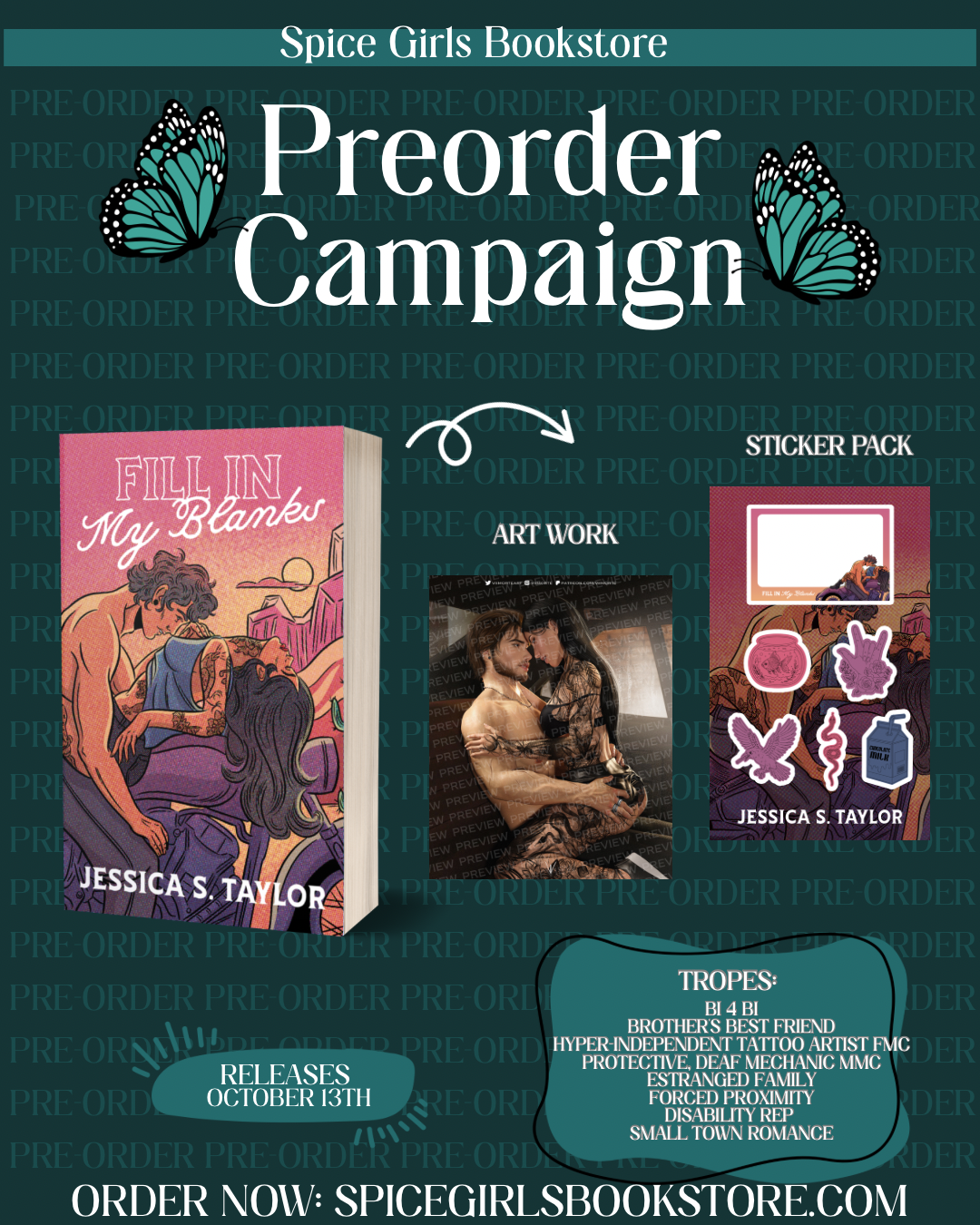 [Pre-Order + Incentives] Fill In My Blanks by Jessica S Taylor