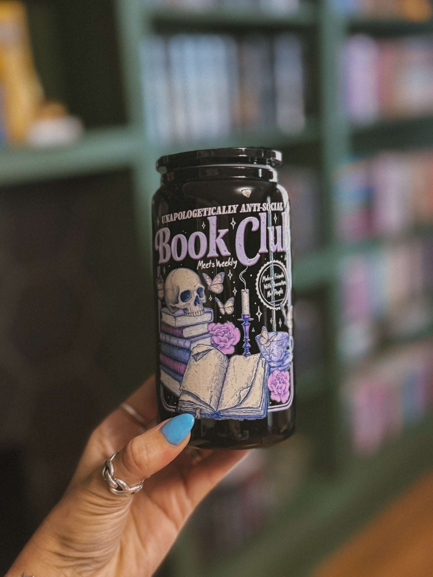 Antisocial book club cup