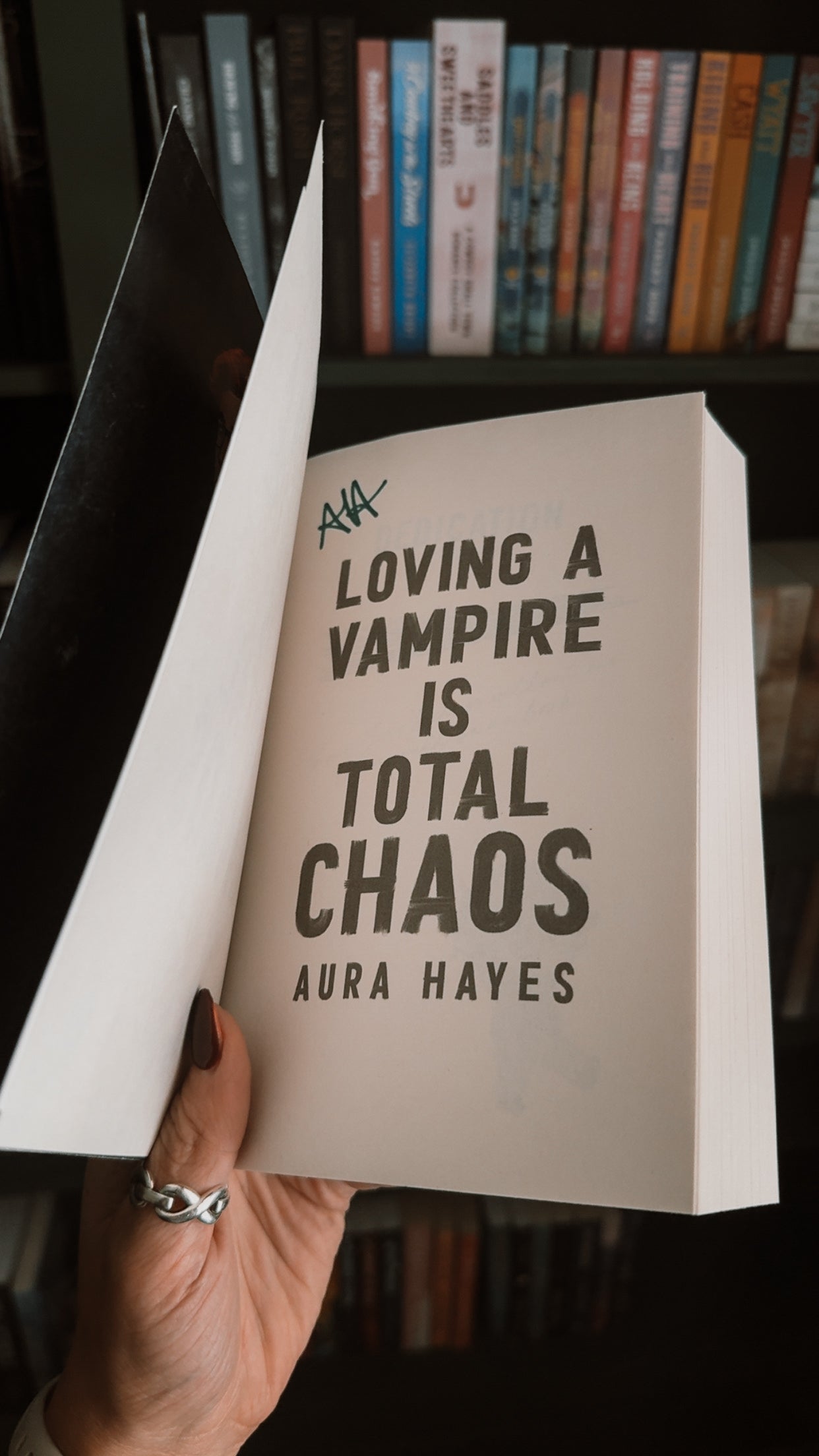 PRE-ORDER* Loving a Vampire is Total Chaos by Aura Hayes (Signed + Art)