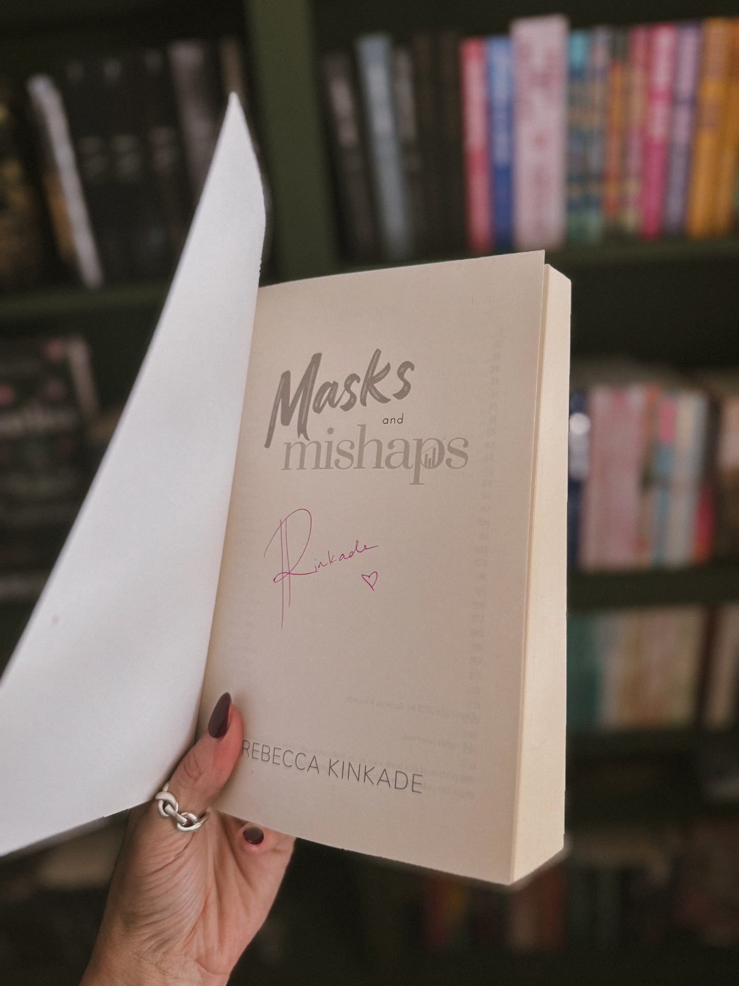 Masks & Mishaps by Rebecca Kinkade (signed)