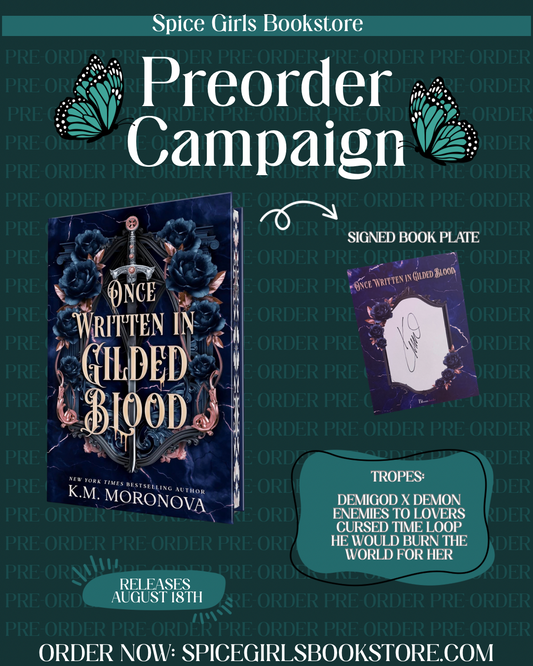 [Pre-Order][Signed bookplate]Once Written in Gilded Blood by K M Moronova
