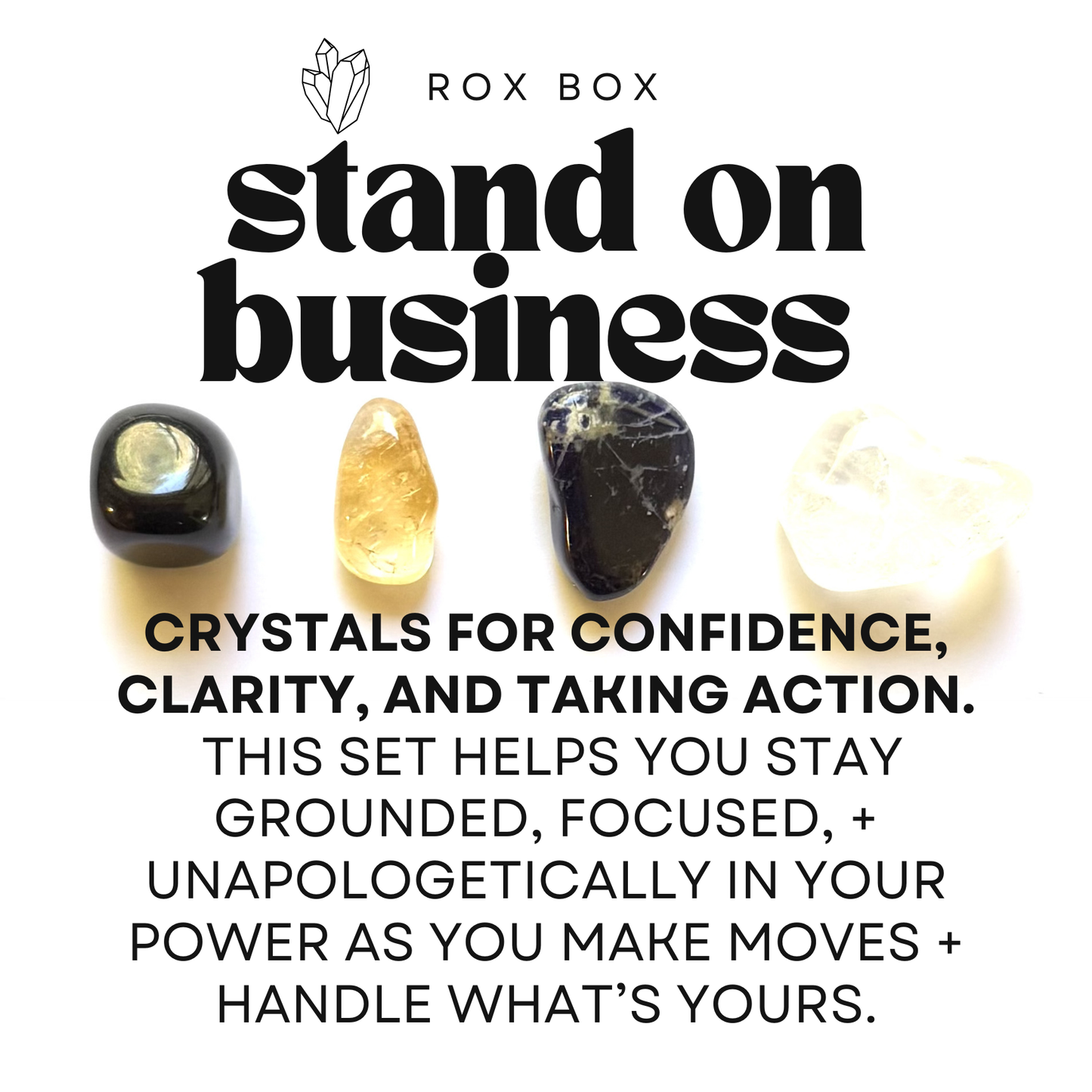 Stand on business - crystal gift for confidence - cheeky gift funny gift