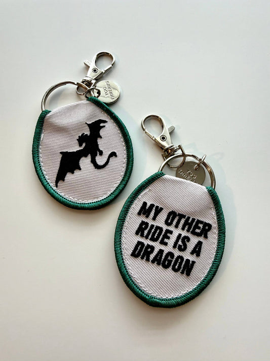 My Other Ride is a Dragon Keychain/ Bag Charm