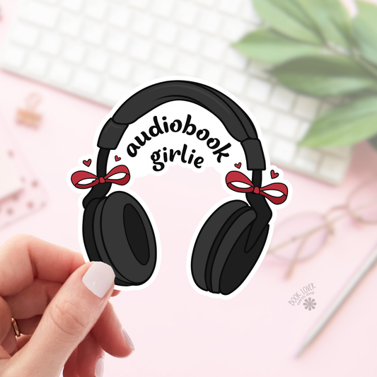 Audiobook Girlie Stickers / Bookish Stickers / Book Lover