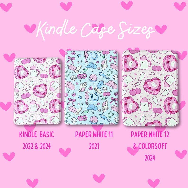 Pumpkin Kindle Case – Hand-Drawn E-Reader Cover with Hand Strap