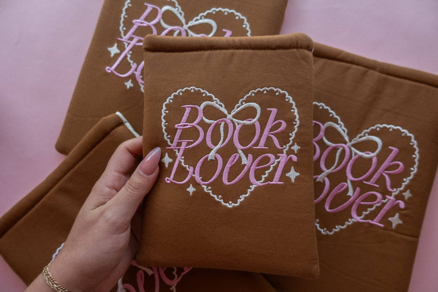 Book Lover Embroidered Book/Kindle Sleeve