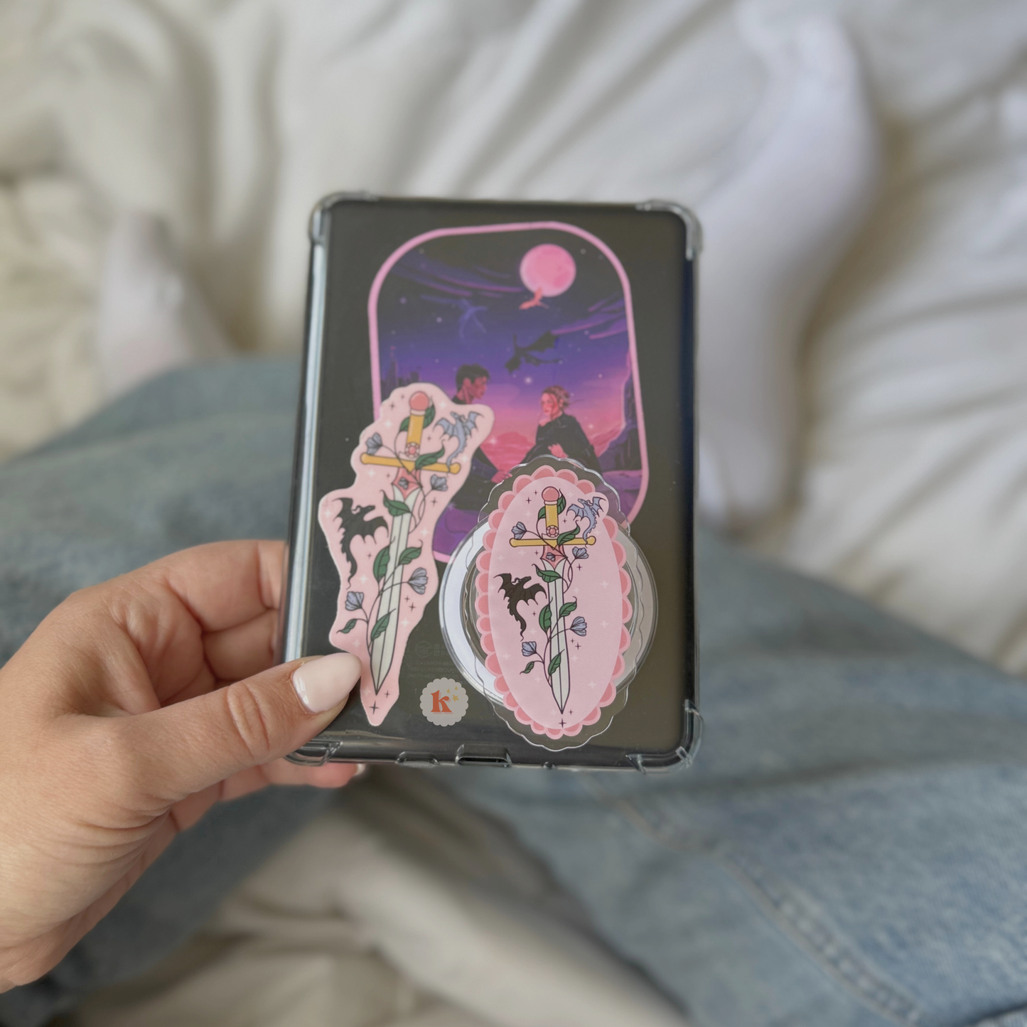Fantasy Kindle accessories | book kindle grip | kindle case