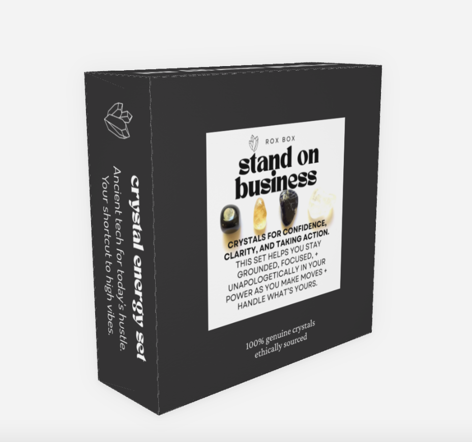 Stand on business - crystal gift for confidence - cheeky gift funny gift