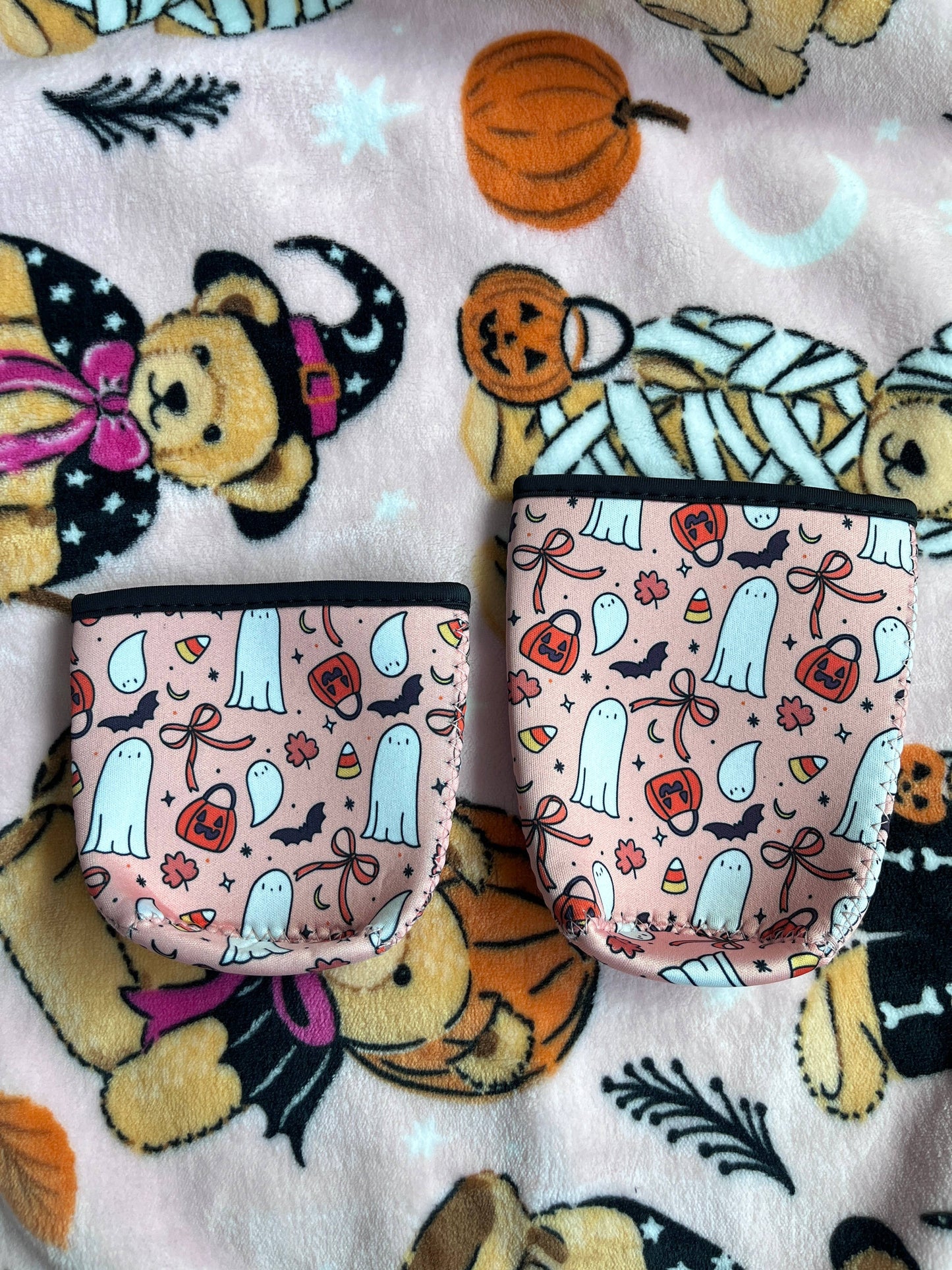 Halloween Iced Coffee Sleeve- 16oz Drink Koozi