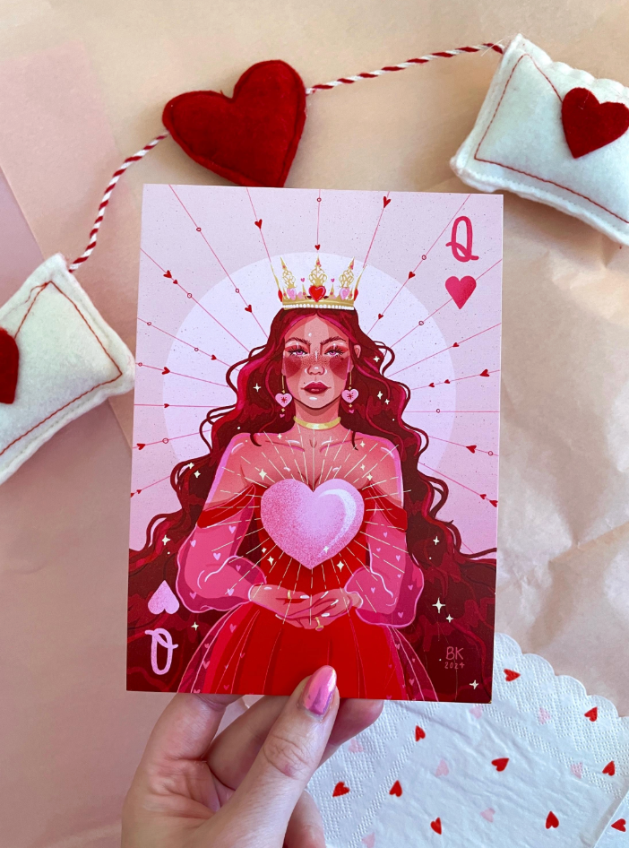 Queen of Hearts *Valentine's Post Card*