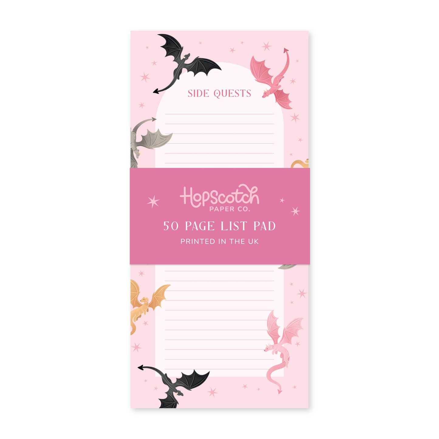Side Quests List Pad – Fantasy Stationery Gifts