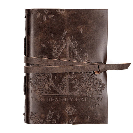 Harry Potter Deathly Hallows Leather Wrap Journal
